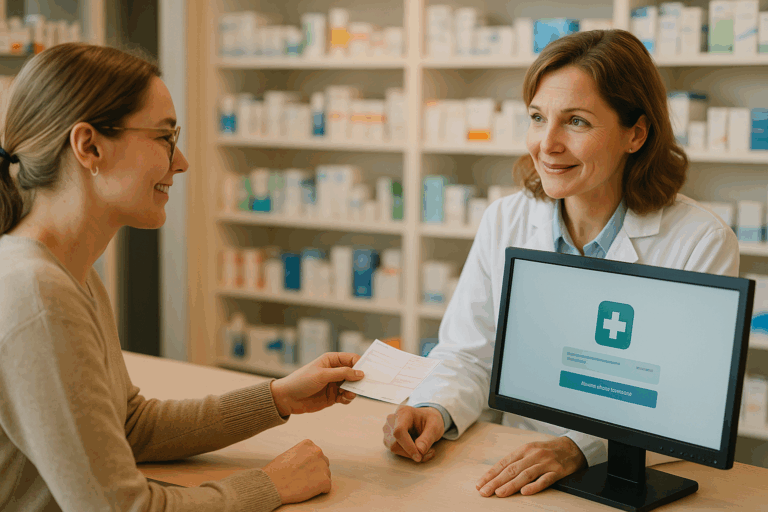 Kundengespräch in einer Apotheke